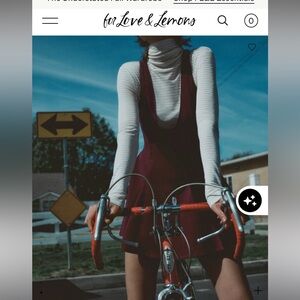 For Love & Lemons Burgundy Dress